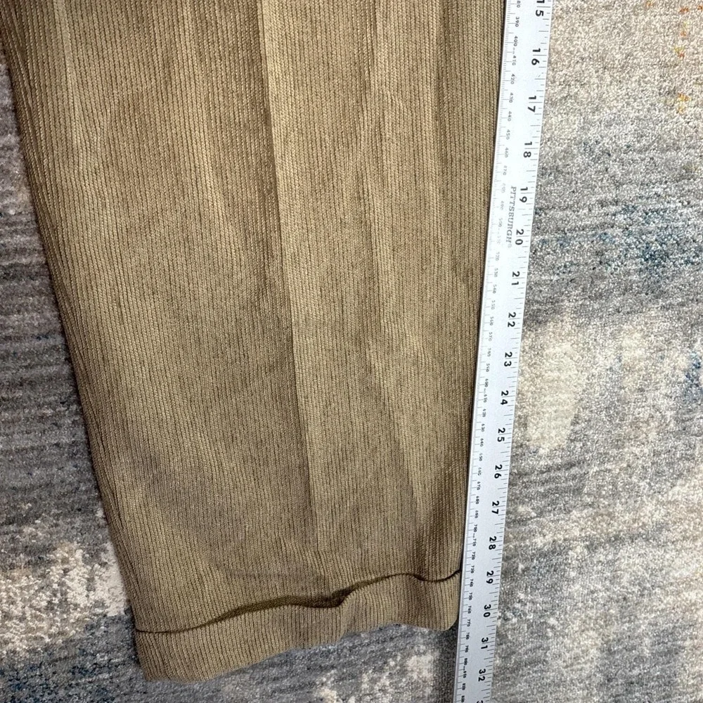 St. Croix Italy Micro Corduroy Dress Pants Mens 40 Brown Wool Blend Luxury‎